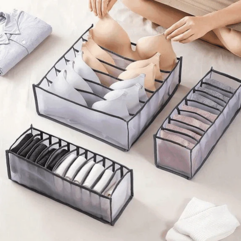 Organizador de Ropa Íntima - Kit de Sujetador, Medias y Bragas -