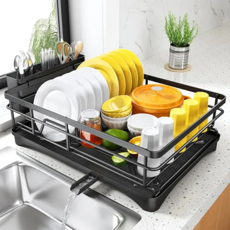 Escurridor de Platos con Drenaje Fácil.