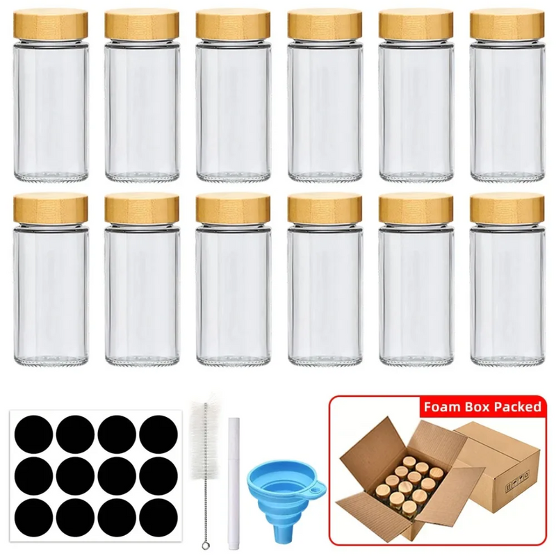 EcoFrascos Bambú – Juego con 12 Unidades