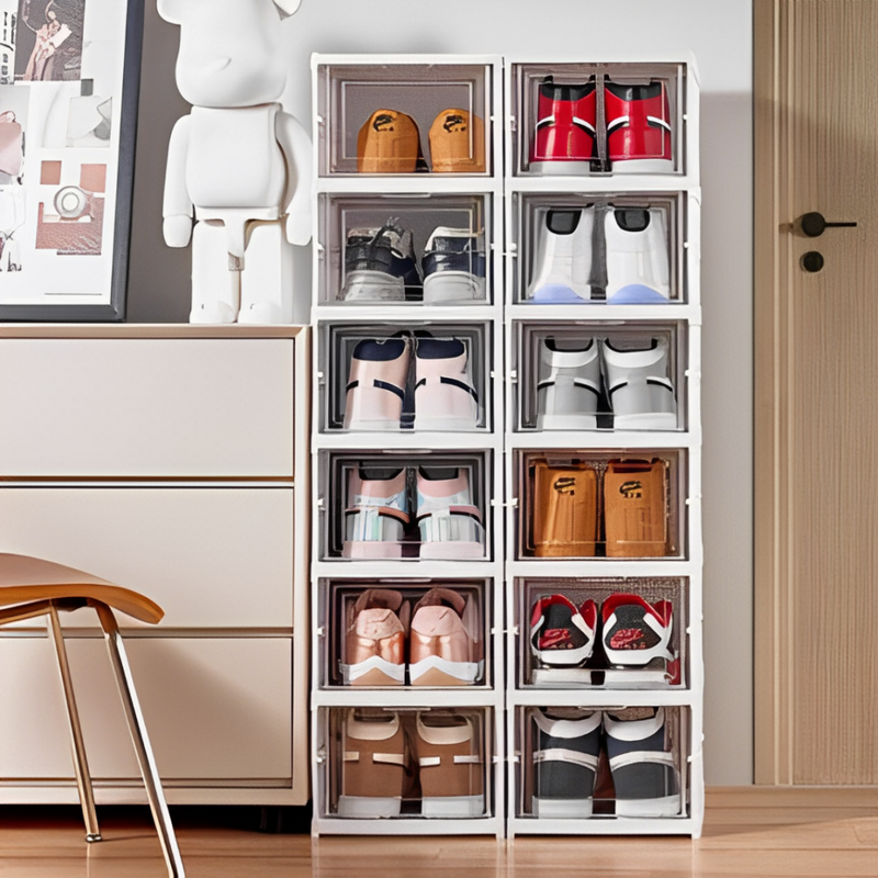 Caja Organizadora de Zapatos con Apertura Frontal