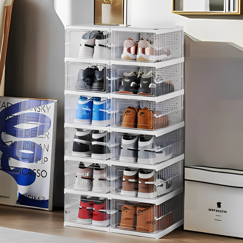 Caja Organizadora de Zapatos con Apertura Frontal