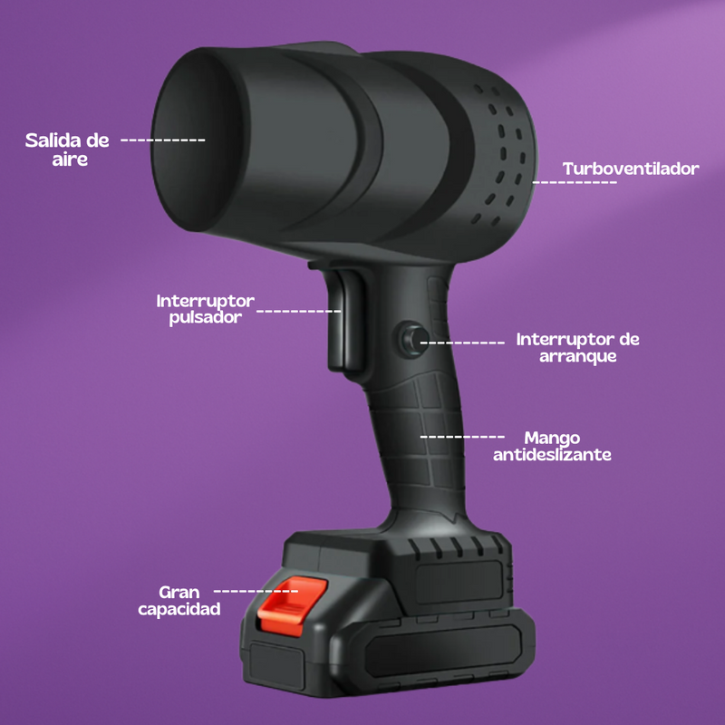 Turbo Soplador - Air Force + Doble bateria