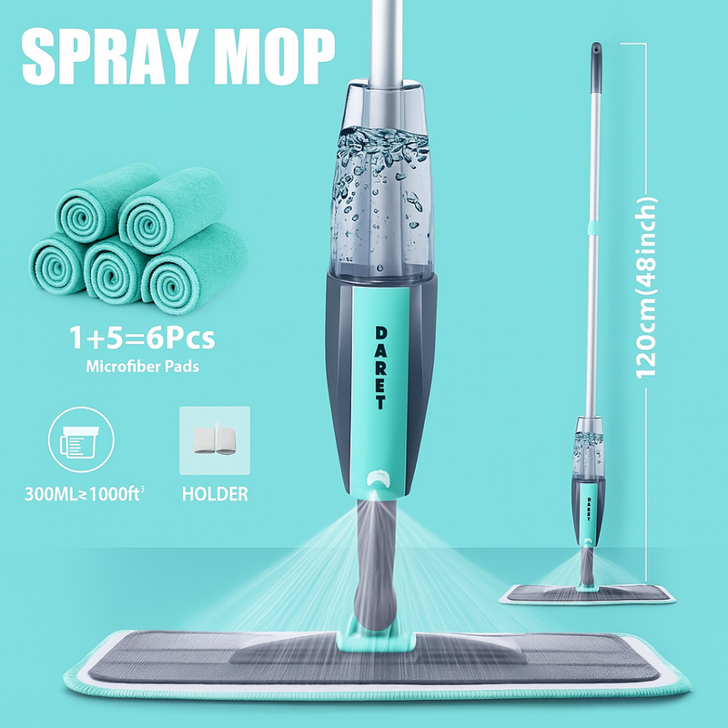 Mop Mágic 360° con Microfibra: Limpieza Rápida, Eficiente y Sin Esfuerzo para Tu Hogar
